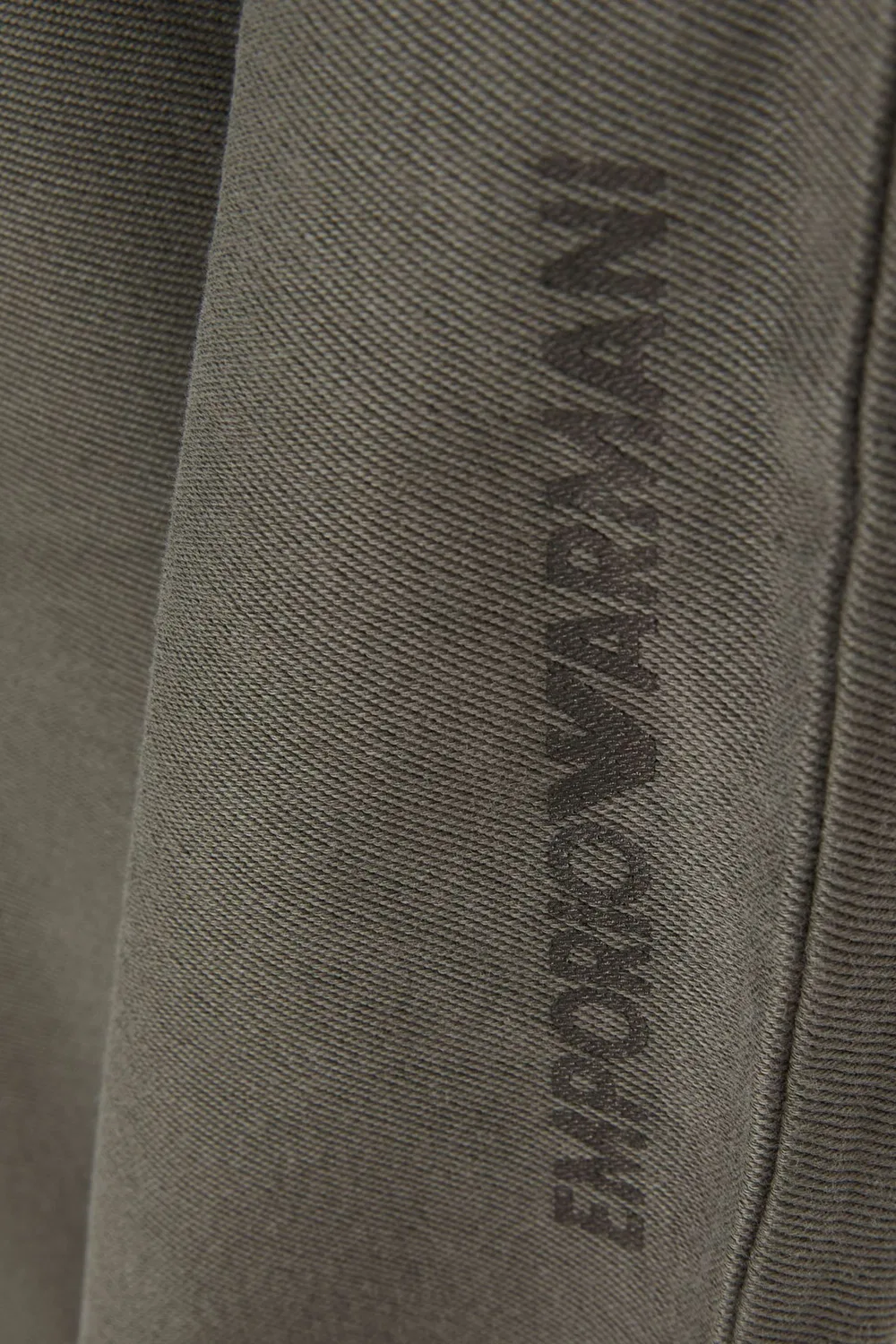 Джоггеры хлопковые с логотипом Emporio Armani, зеленый — фото 3