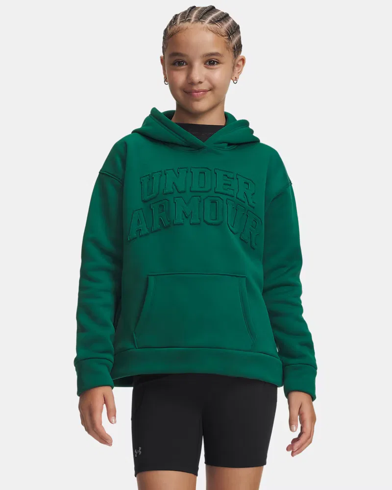 Детское худи с начесом и кенгуру-карманом Armour Fleece UnderArmour, Campus Ivy