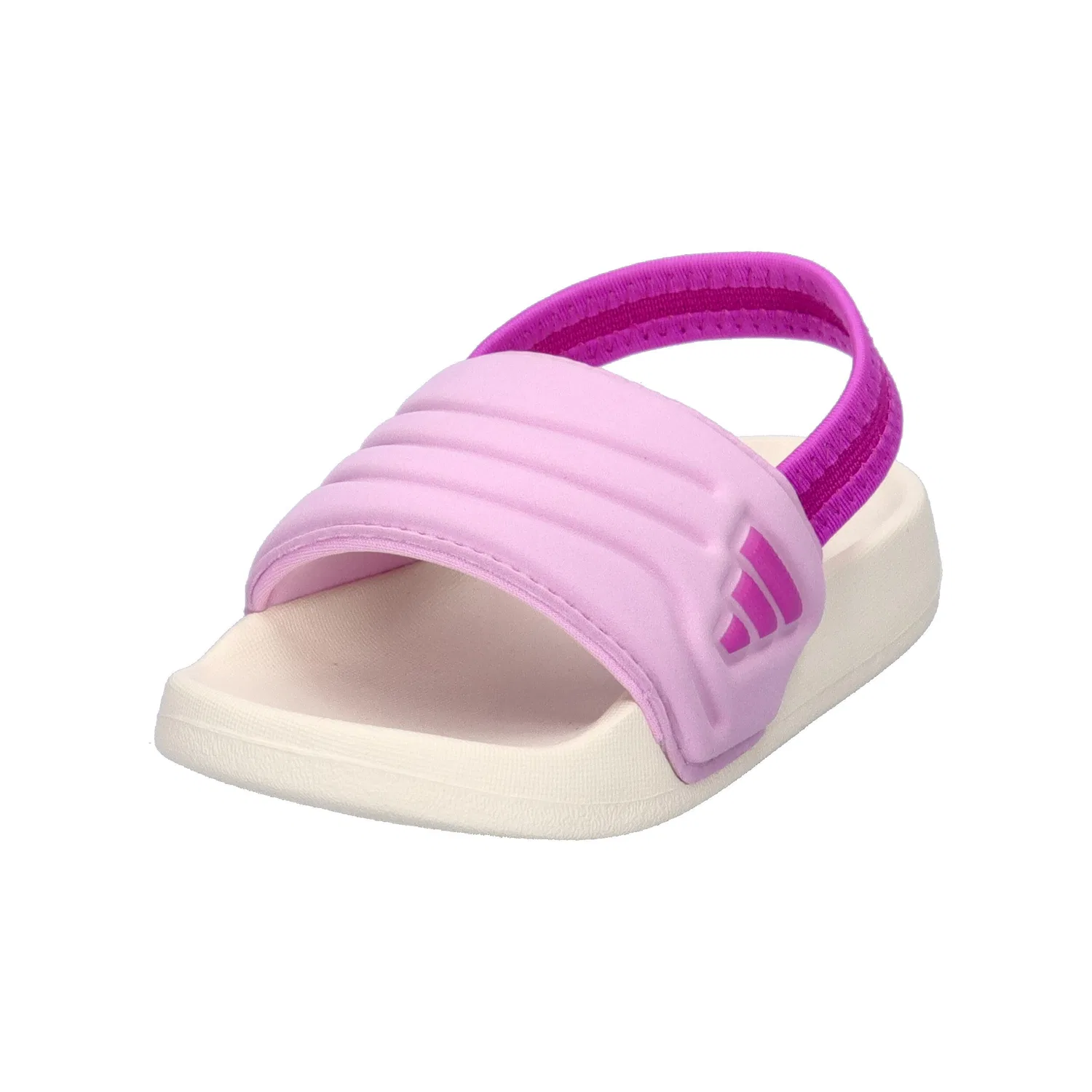 Детские шлепанцы с одним ремнем Adilette Estrap 2.0 Adidas, Weiß / Konigliches Lila — фото 4