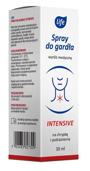 

Life Spray Do Gardła Intensiveоральный спрей, 30 ml