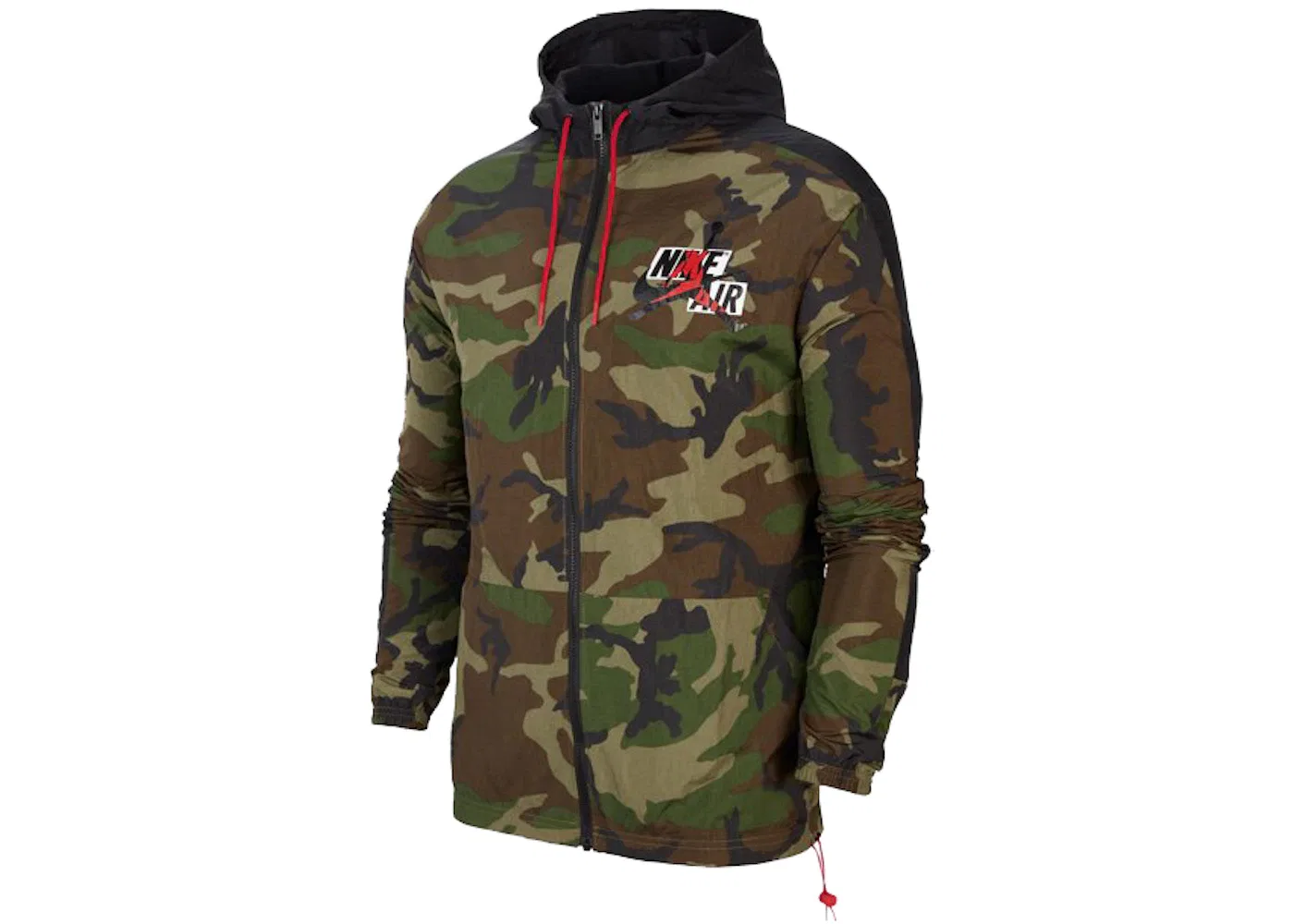 Мужская ветровка с камуфляжным принтом Jordan Jumpman Classics Camo Windbreaker Jacket, Medium Olive
