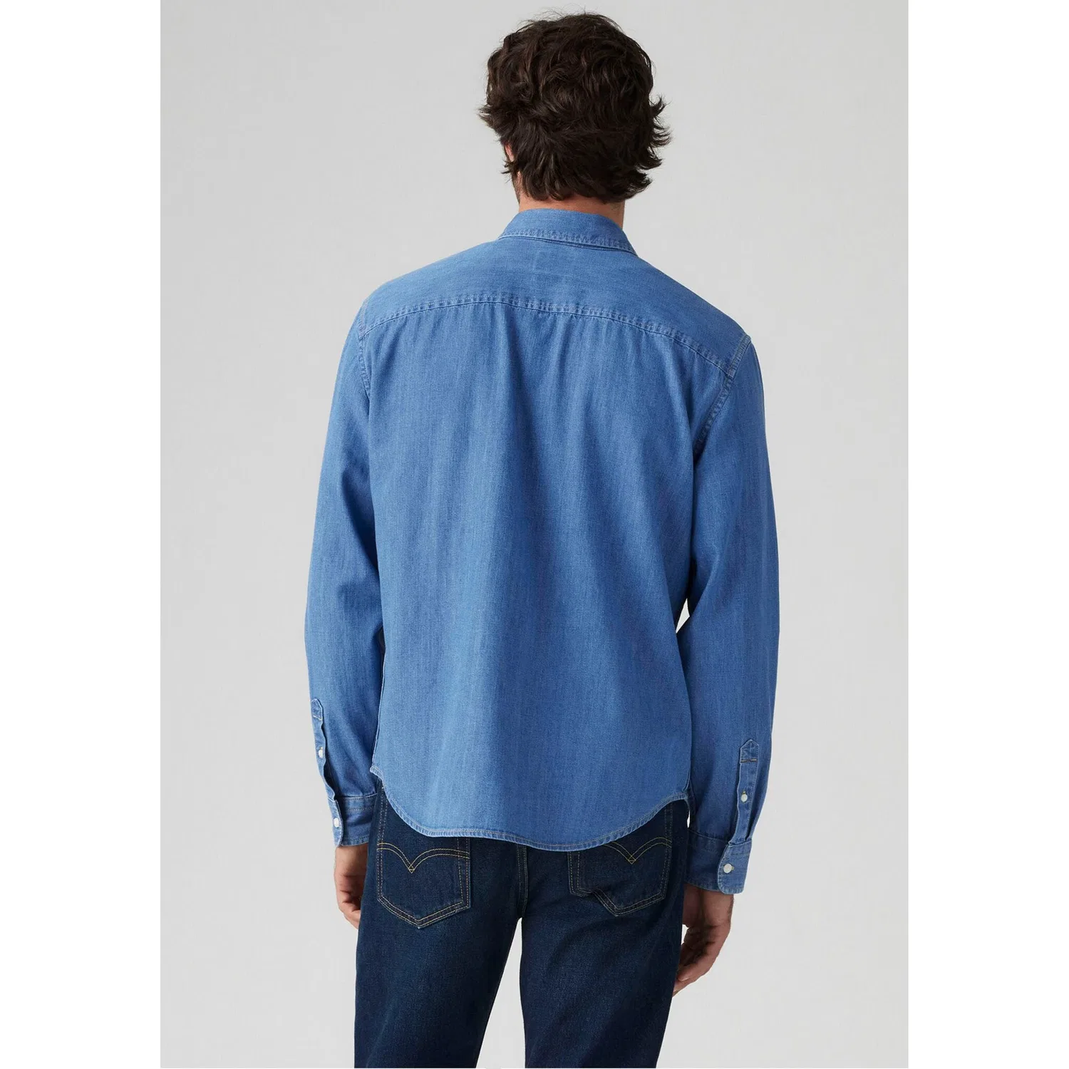 Мужская рубашка с длинным рукавом AUTHENTIC BUTTON DOWN Levi's, Woodrow Mid Wash — фото 3