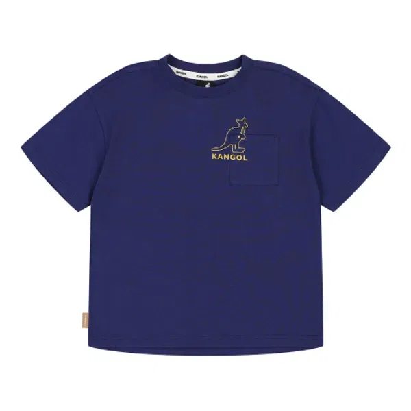 Футболка с логотипом, оверсайз, RC 0207, Kangol Kids, фиолетовый