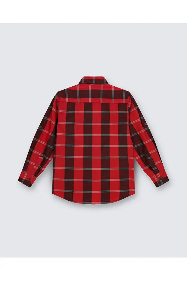 Детская рубашка для мальчиков с длинным рукавом Emsun, Plaid — фото 3