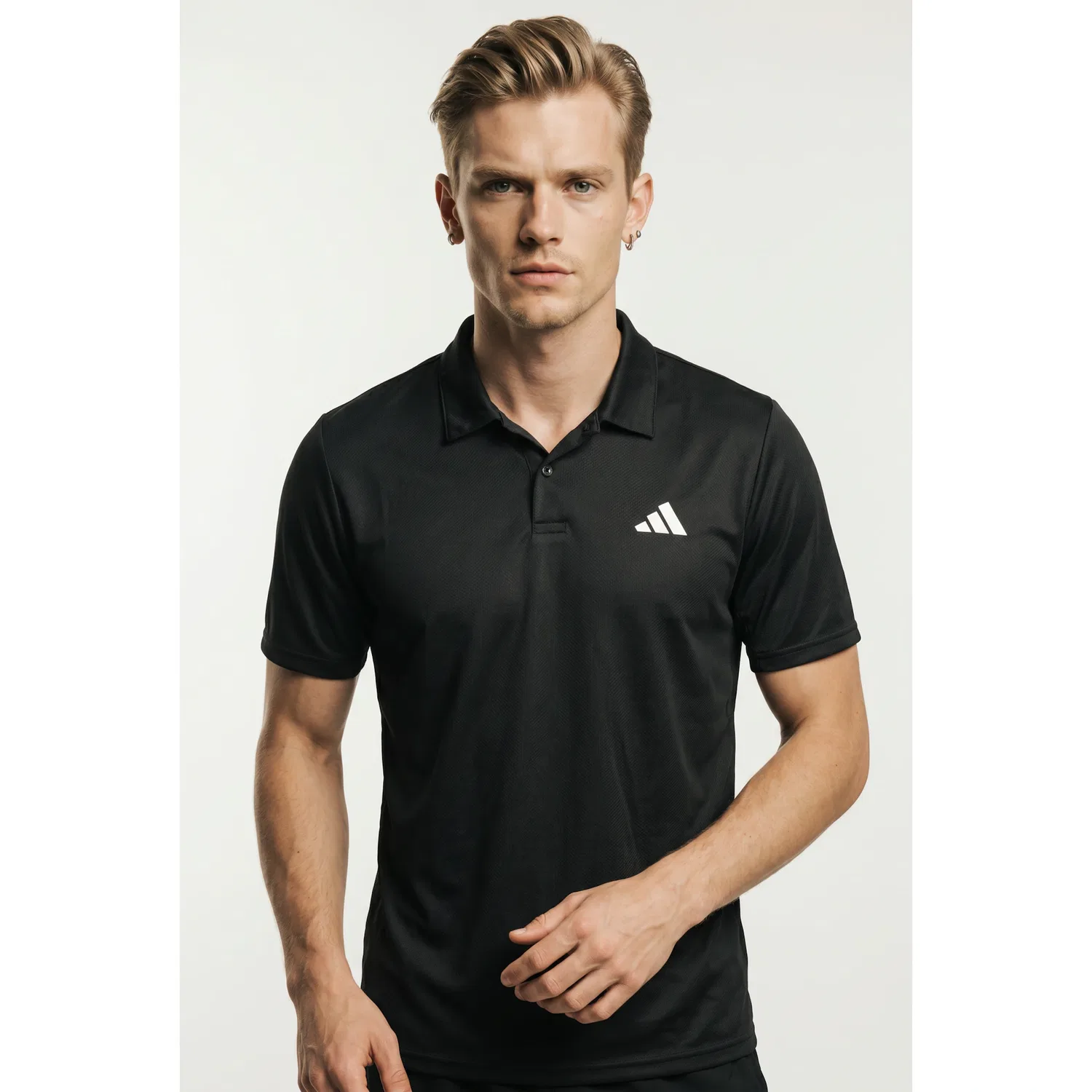 Мужское поло с влагоотводящей технологией WORKOUT ESSENTIALS BASE Adidas Performance, Black
