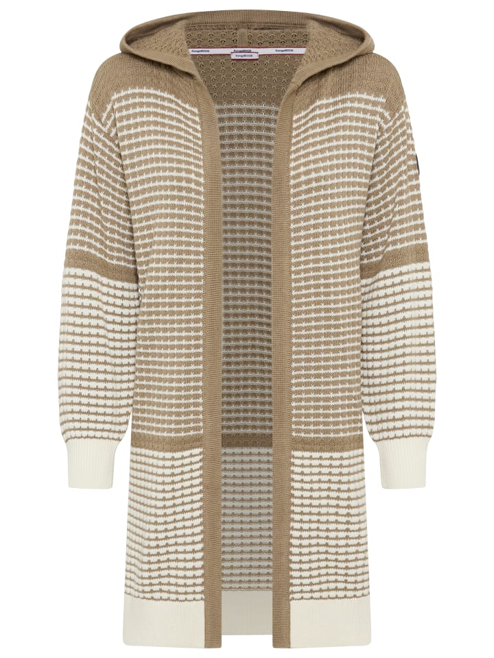 

Kangaroos Кардиган с капюшоном бежево-белого цвета