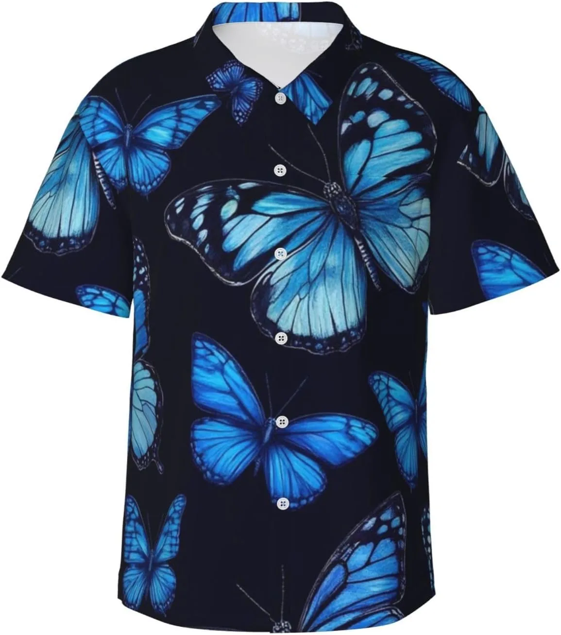 

Мужская гавайская рубашка с коротким рукавом WOEZKEX