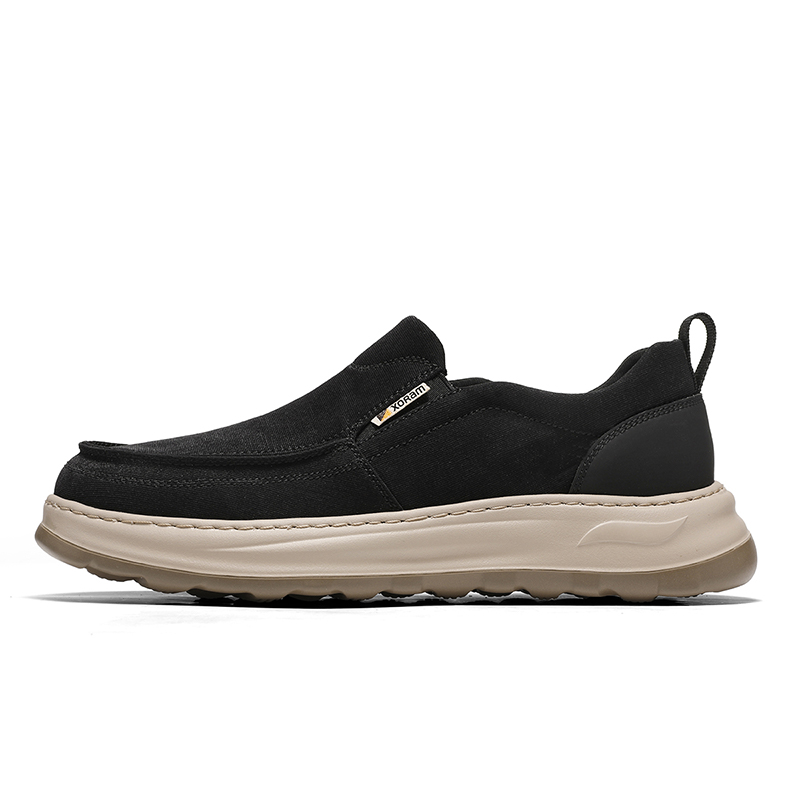 XIBUGONGYANG Мужские повседневные туфли Low top черный, хаки — фото 3