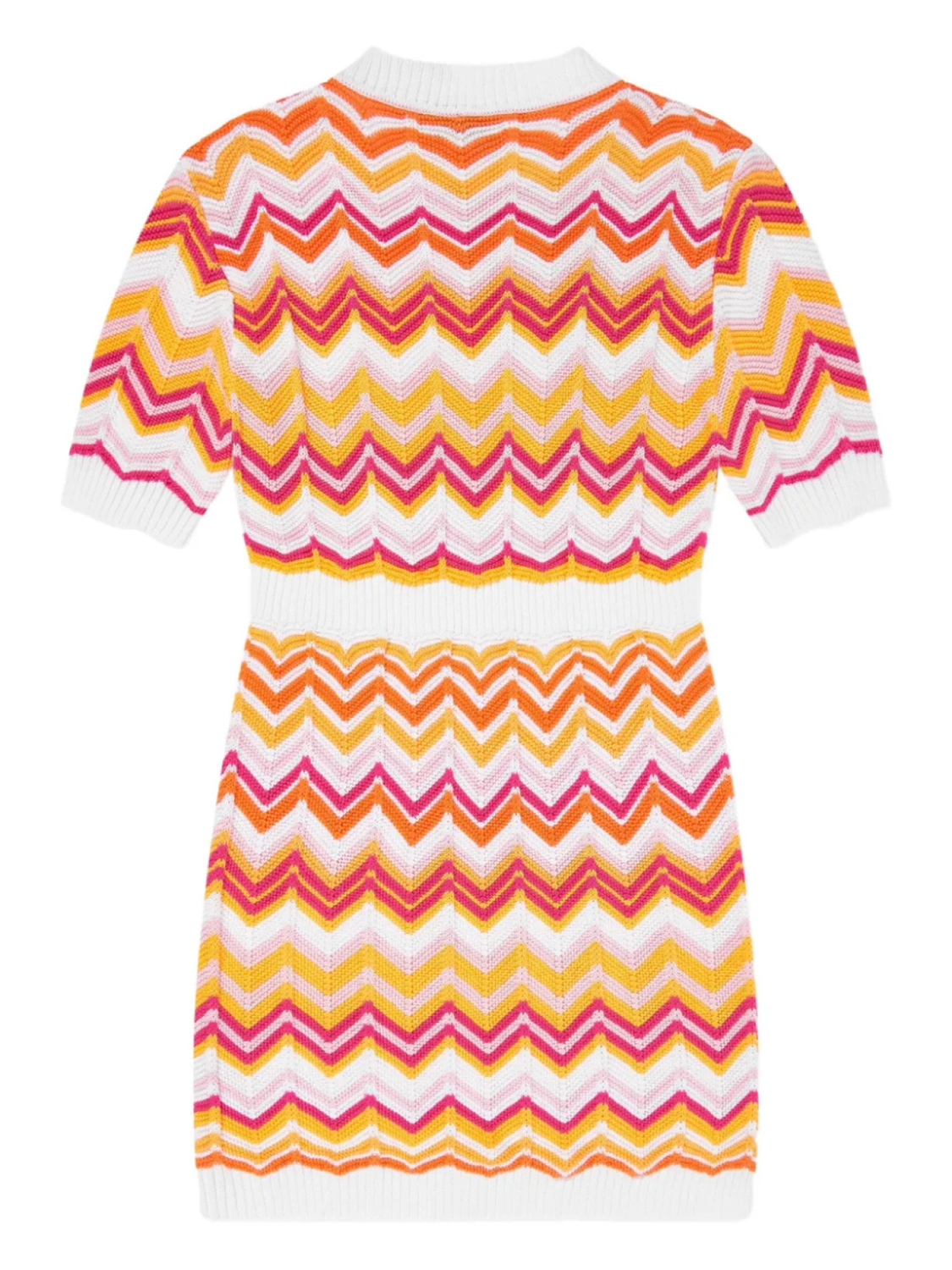 Платье с шевронной вязкой Missoni Kids, белый — фото 2
