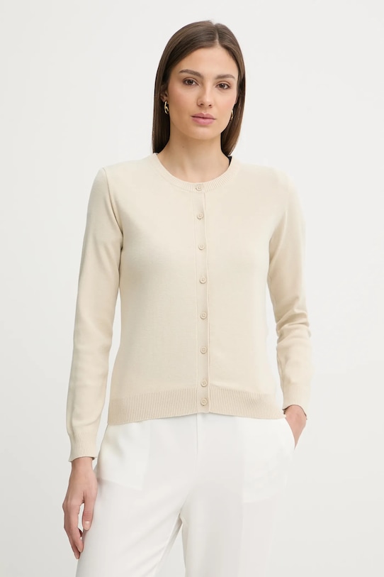 

Хлопковый кардиган United Colors of Benetton, бежевый