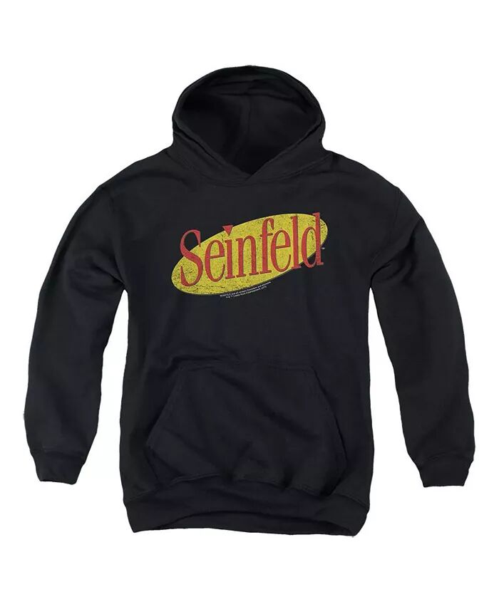 

Толстовка с капюшоном и логотипом для мальчиков и подростков Seinfeld, черный