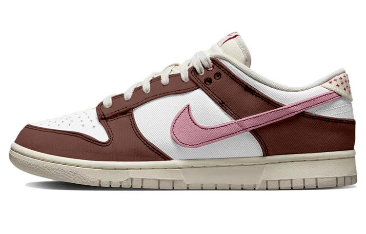 

Кроссовки Nike Dunk Skateboarding Shoes Women's Low-top Red, цвет Burgundy