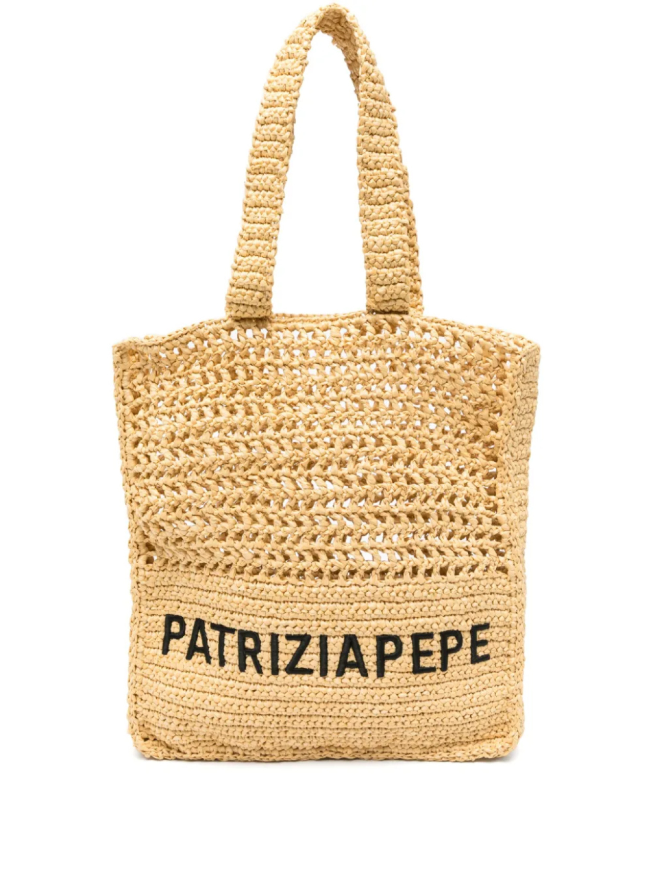 

Сумка-тоут Patrizia Pepe с вышитым логотипом, нейтральный