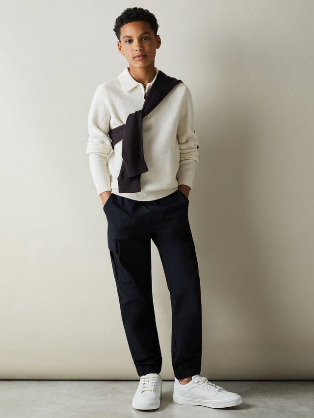 

Детская поло с длинным рукавом Regis Wool Reiss, Off White