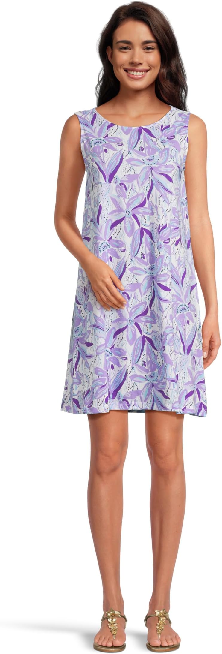 

Платье Lilly Pulitzer Eliza Dress, Tropicalia Purple Elephant In The Bloom