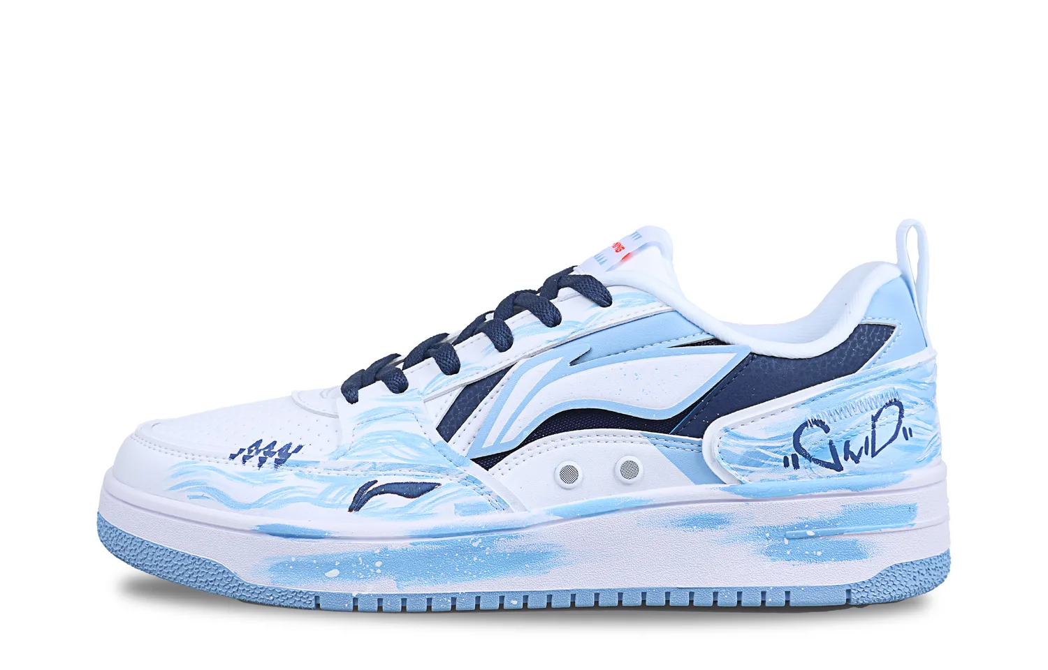 Кроссовки для скейтбординга Li-Ning Sea And Sichuan, белый синий — фото 3
