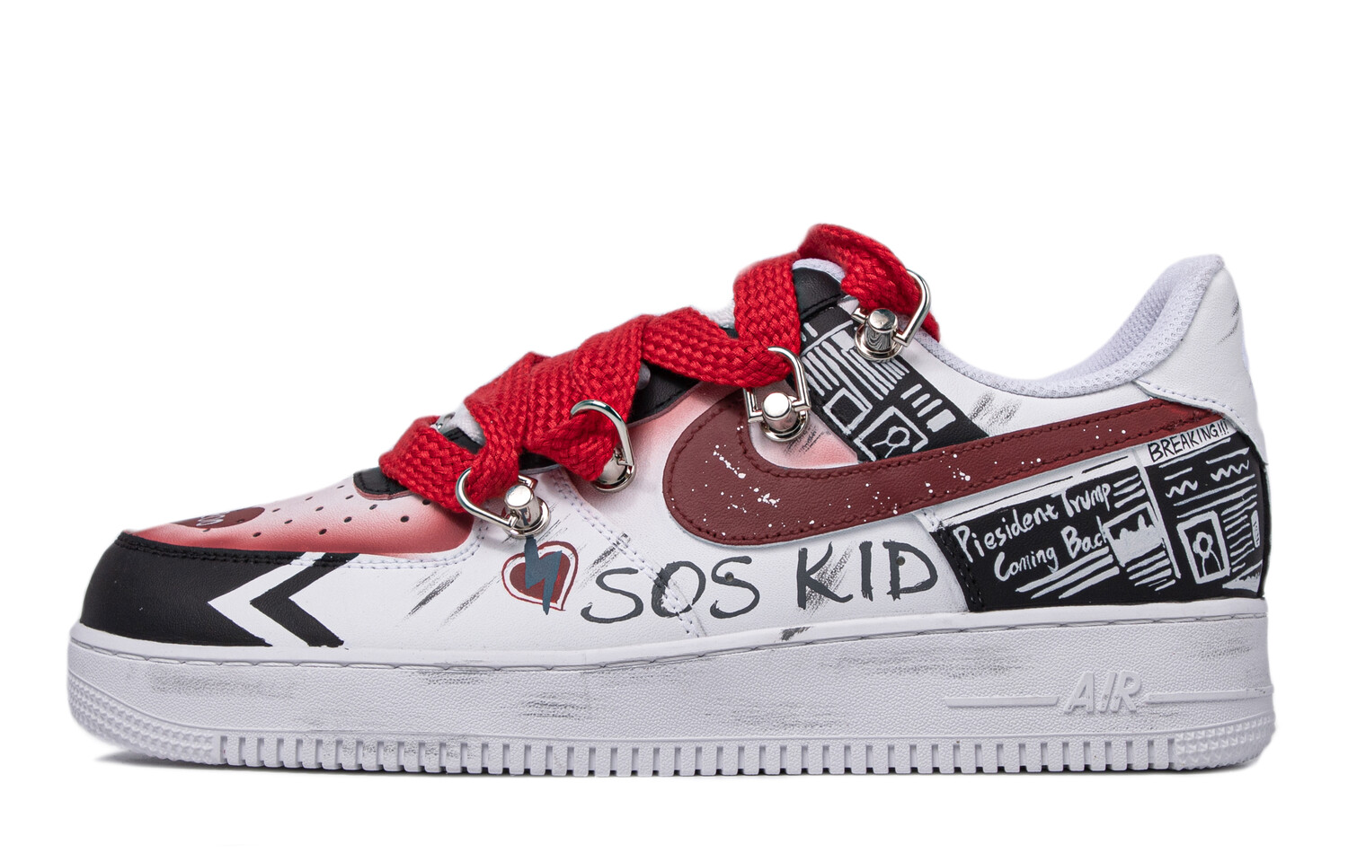 

Мужские кроссовки для скейтбординга Nike Air Force 1, Black
