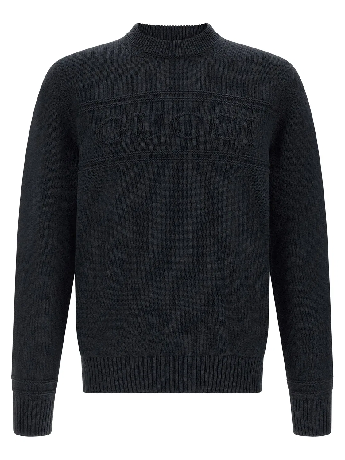 Свитер с интарсией GUCCI, синий
