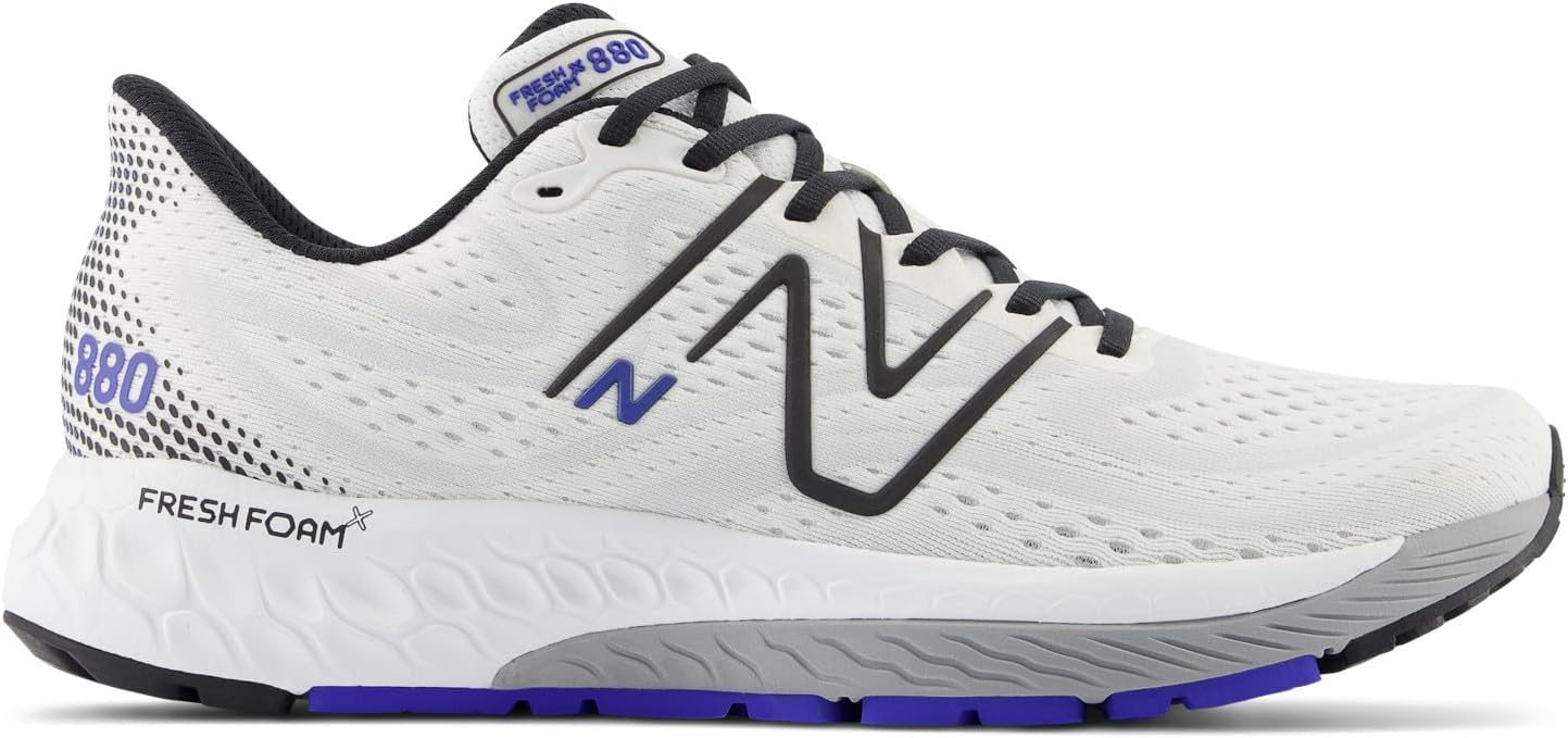 Мужские кроссовки для бега New Balance Fresh Foam X 880 V13, белый/черный — фото 2