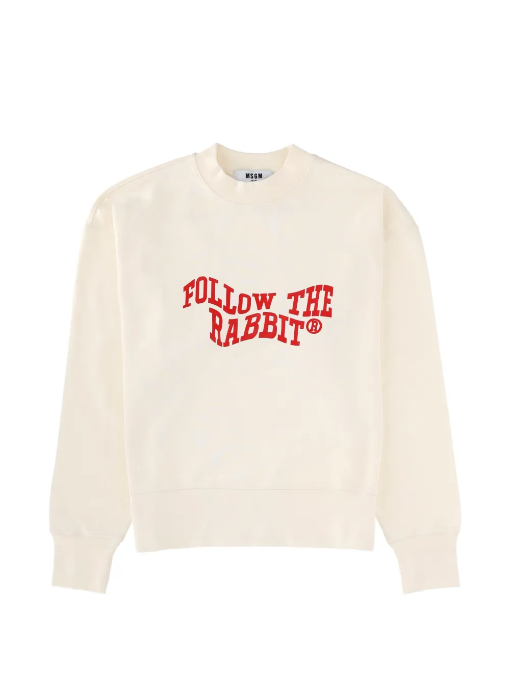 

Вязаное изделие с принтом и круглым вырезом MSGM, нейтральный