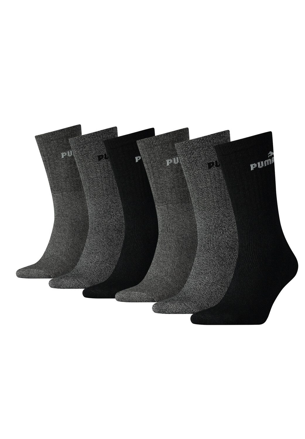 

Носки Puma CREW SOCK 6P, цвет 207 anthracite/grey