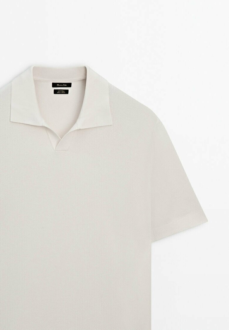 

Рубашка-поло Short Sleeves Massimo Dutti, белая