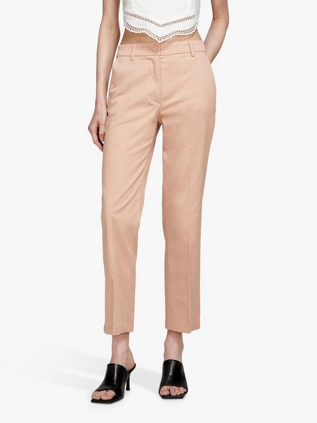 

Хлопок slim fit брюки SISLEY, розовый