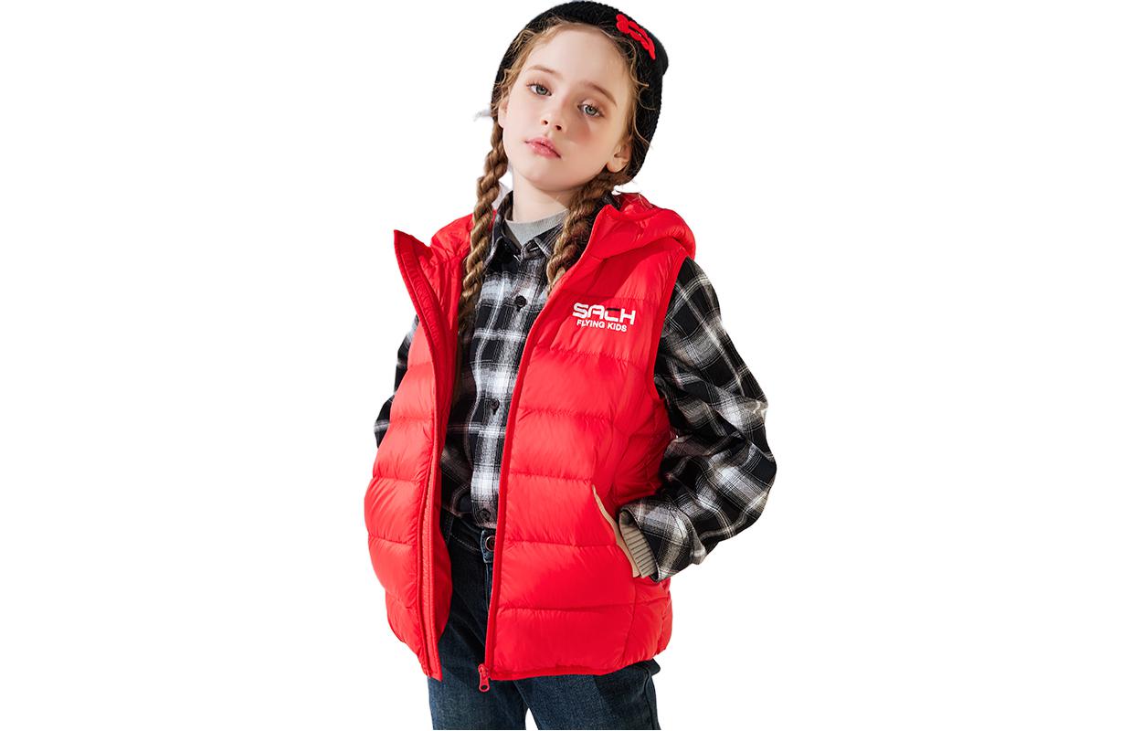 

Жилет детский, приглушенно-розовый