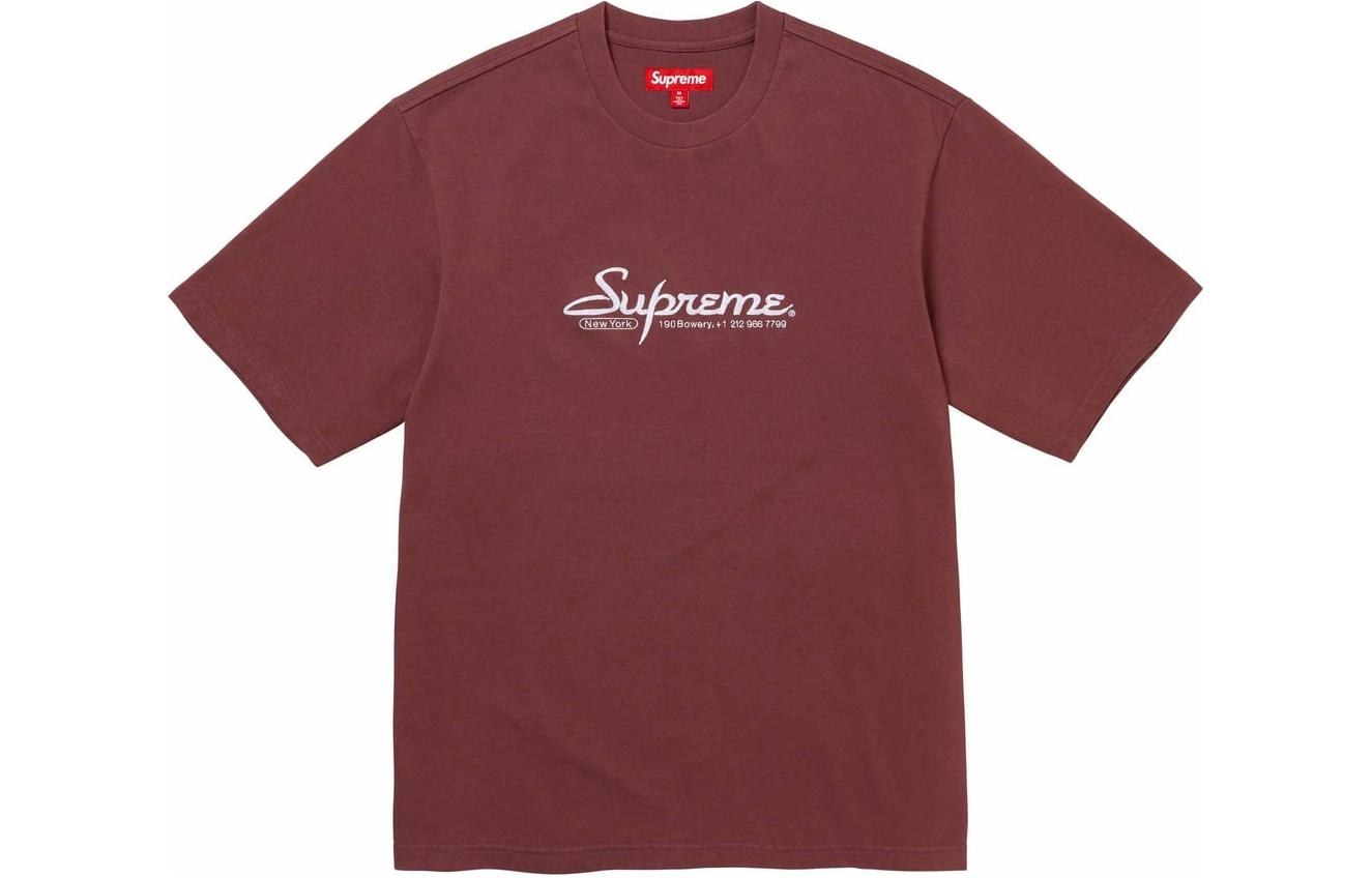 Футболка Supreme контакт весна-лето, коричневый/коричневый