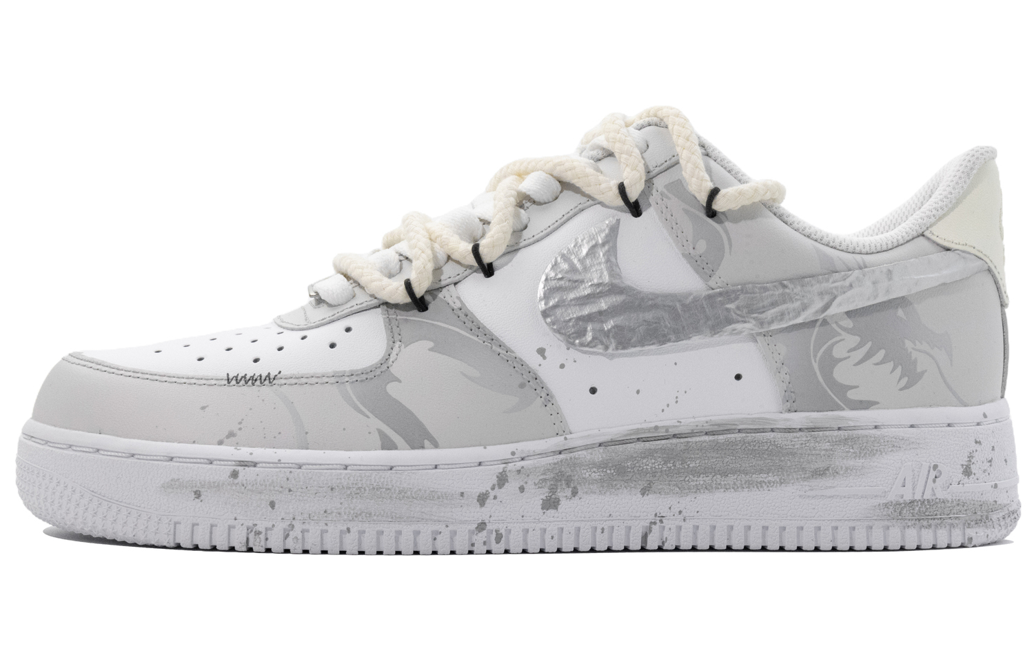 

Кроссовки Air Force 1 Auspicious Clouds Over The Vast Sea Low Top Skateboard мужские Gray Nike, серый