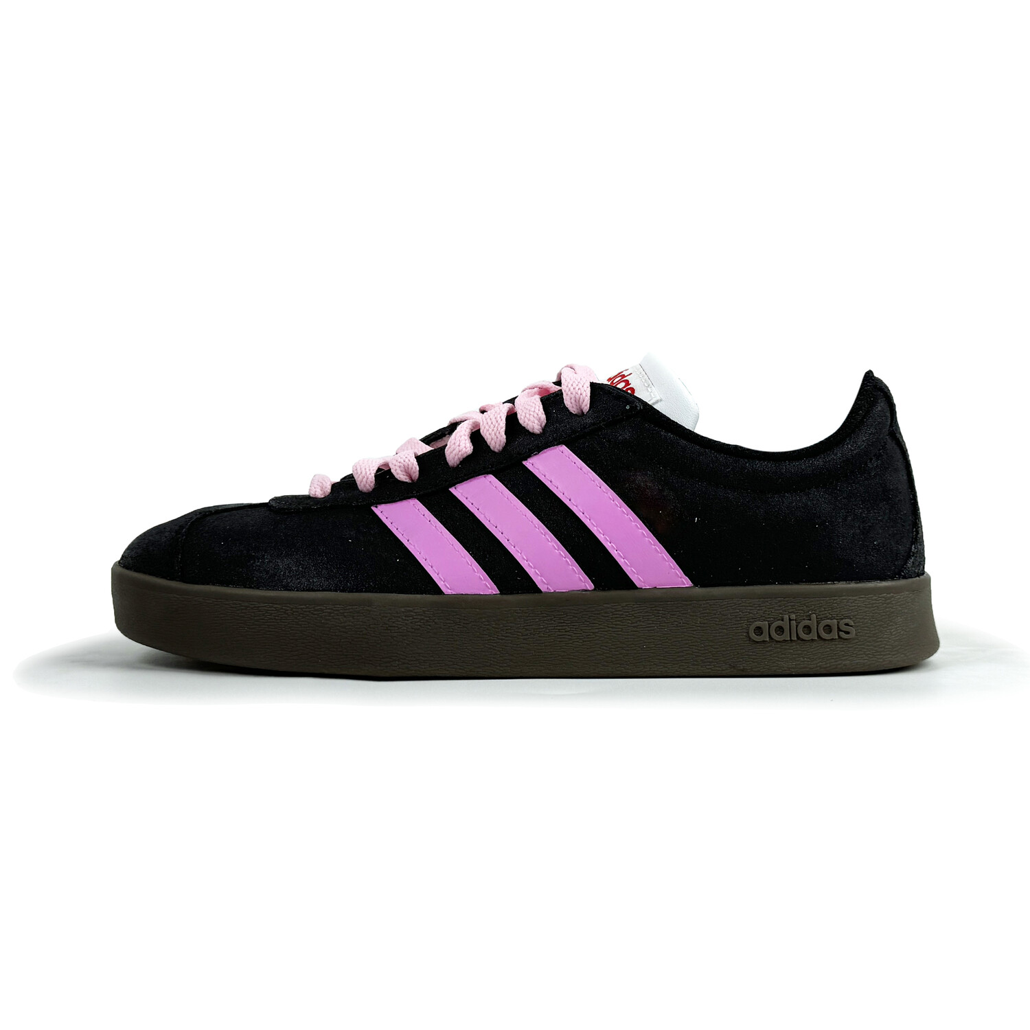 

Кроссовки adidas neo Vl Court Skateboarding Shoes Unisex Low-top Black/pink, черный/розовый