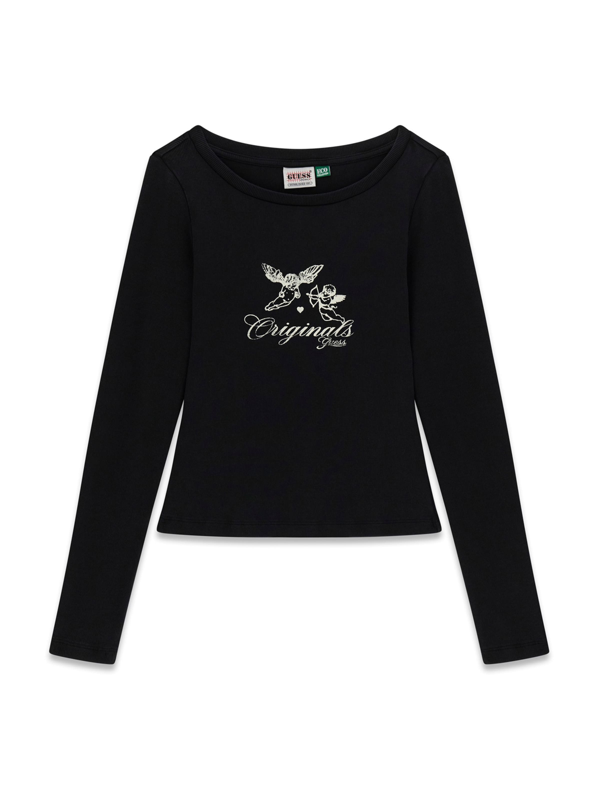 

GUESS Originals Лонгслив в черном цвете