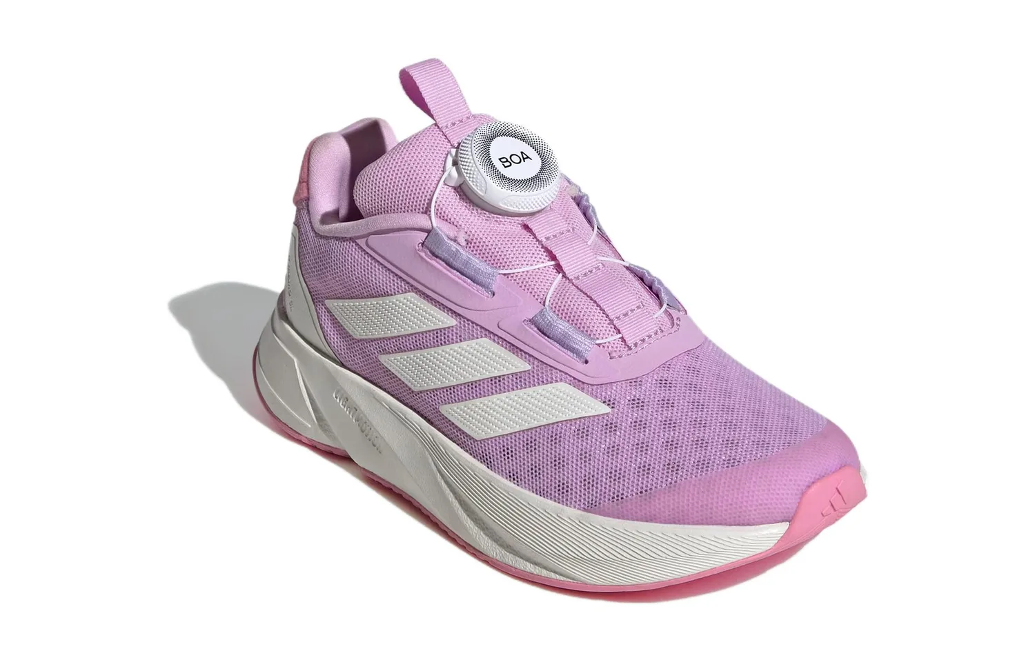 Adidas Детские повседневные кроссовки Duramo Sl с низким верхом, нескользящие, износостойкие, дышащие, цвет purple pink — фото 4