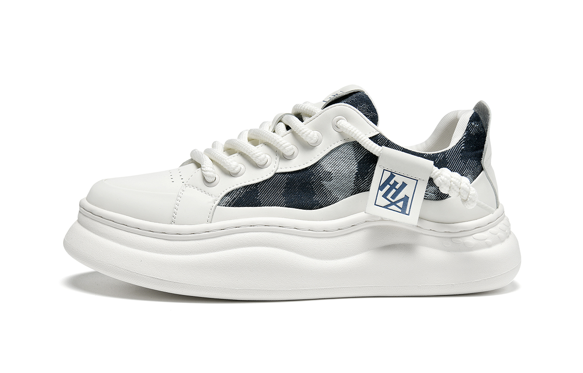 

Кроссовки Low-Top Skateboard Shoes Men's HLA, белый/черный
