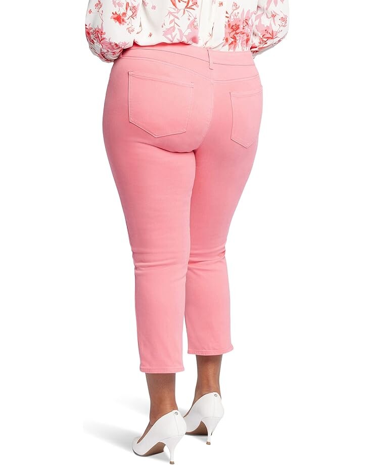 

Джинсы NYDJ Plus Size Marilyn Straight Ankle in Pink Punch, цвет Pink Punch