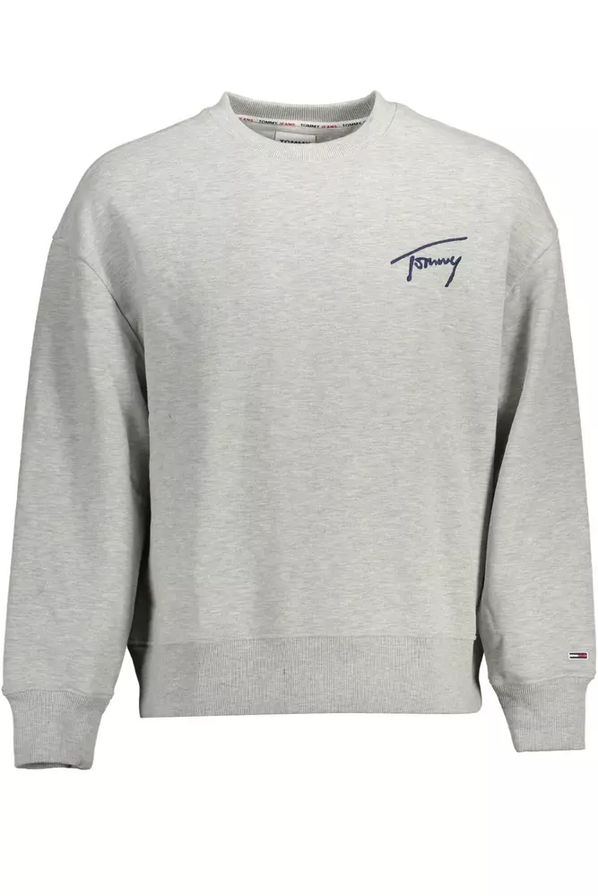 

Серый хлопковый мужской свитер Tommy Hilfiger
