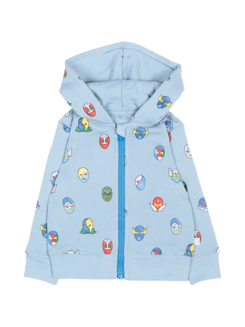 Толстовка на молнии с графическим принтом Stella Mccartney Kids, синий