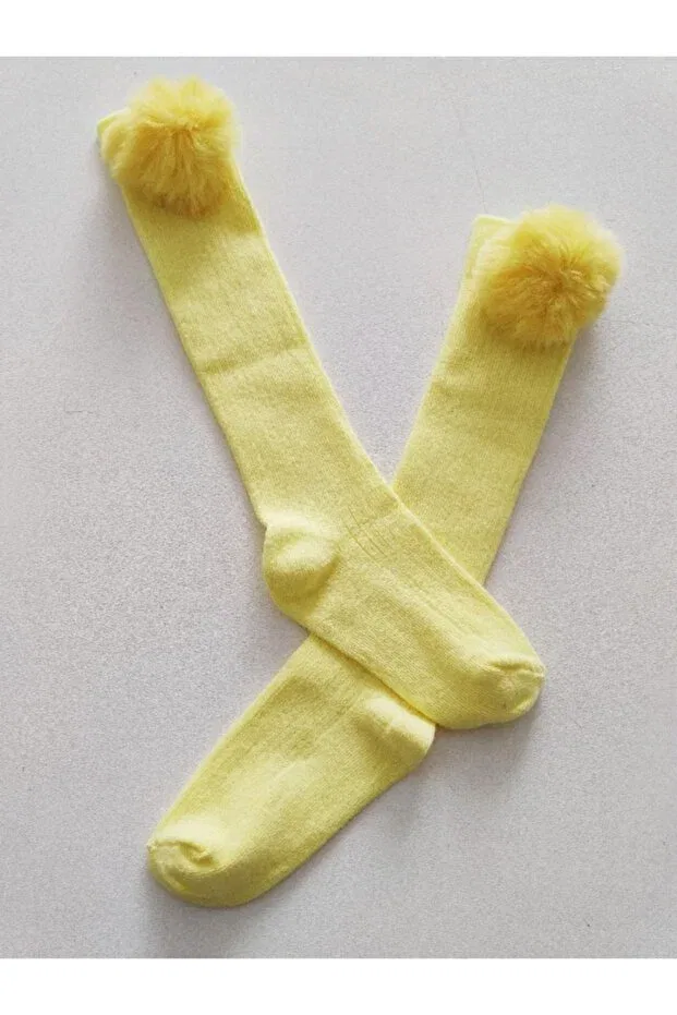 Детские гольфы для девочек хлопковые Bebekmağazam, Yellow
