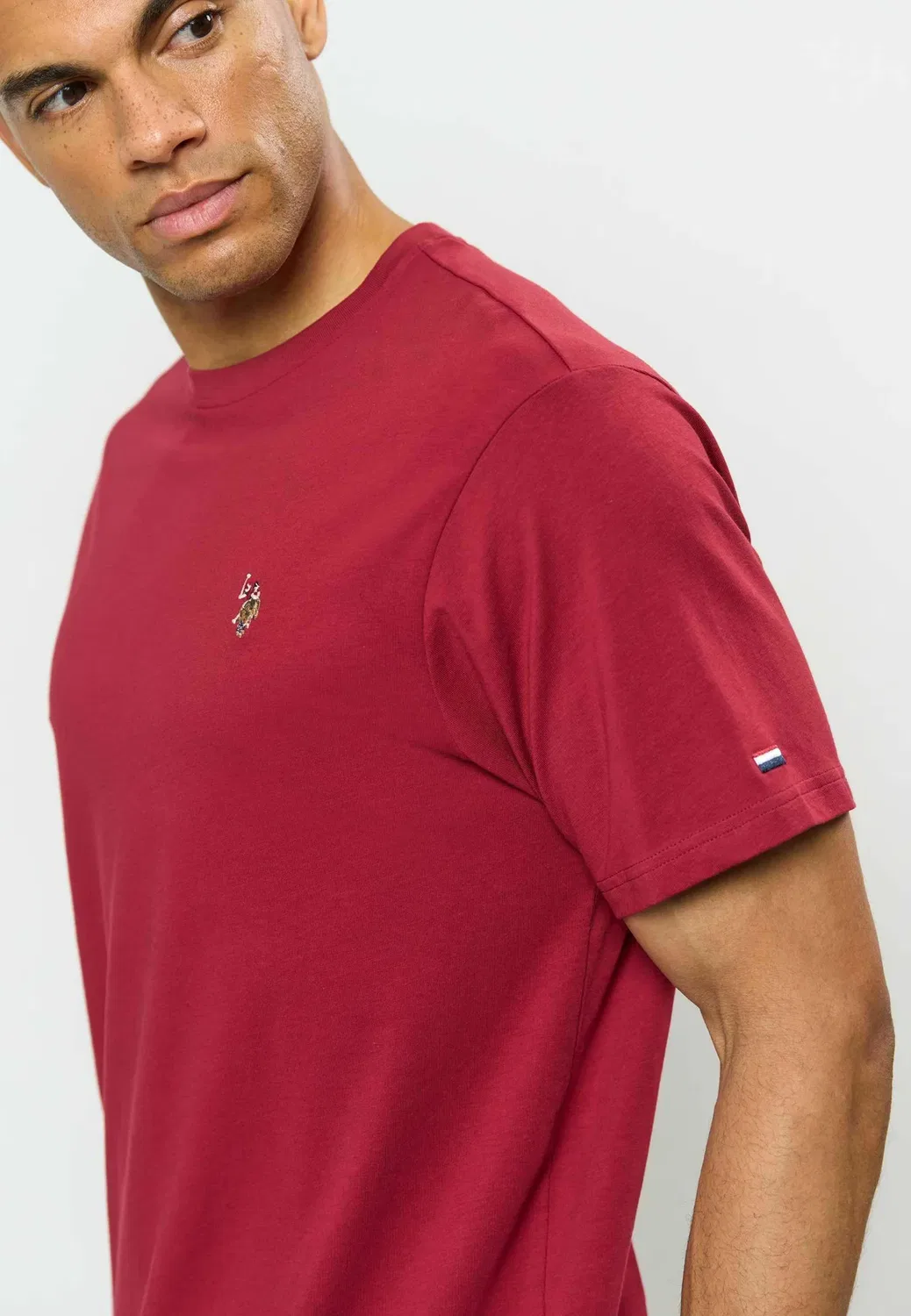 Umnord - базовая футболка U.S. Polo Assn., Tibetan Red — фото 4