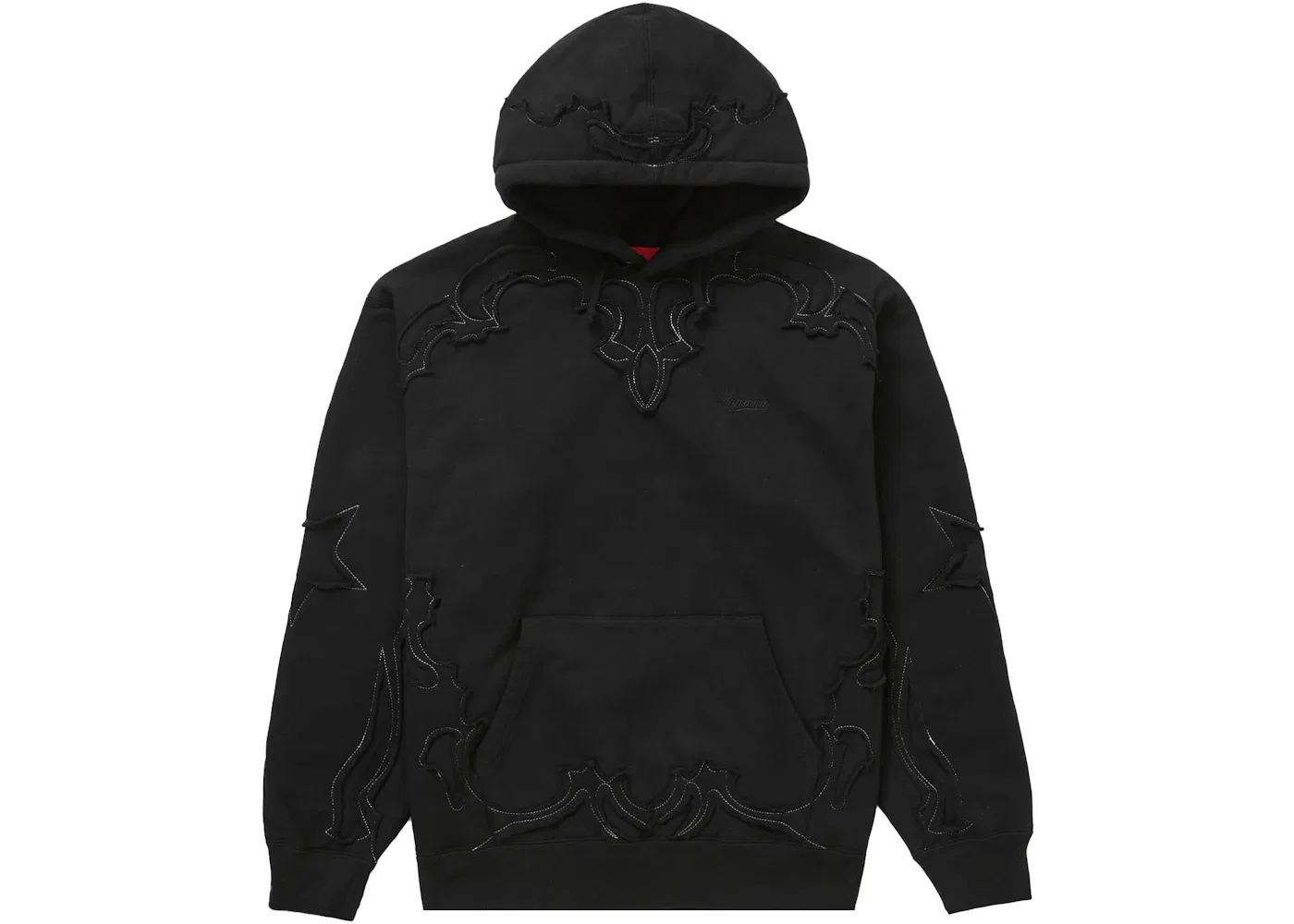 Мужской худи с вырезом Supreme Sweatshirt, Black