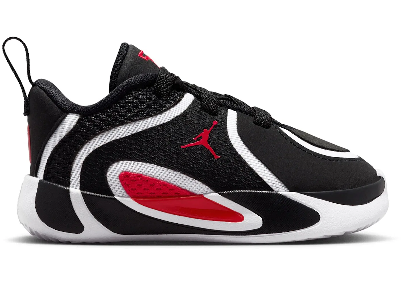 Детские кроссовки для мальчиков с высокой производительностью Jordan Tatum 4 Jordan, Black/University Red/White