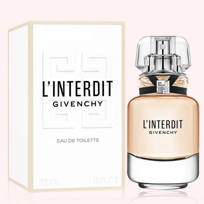 Женский парфюмерный набор Givenchy, 35 мл + помада 3,4 г, L'Interdit, Givenchy, Black — фото 3