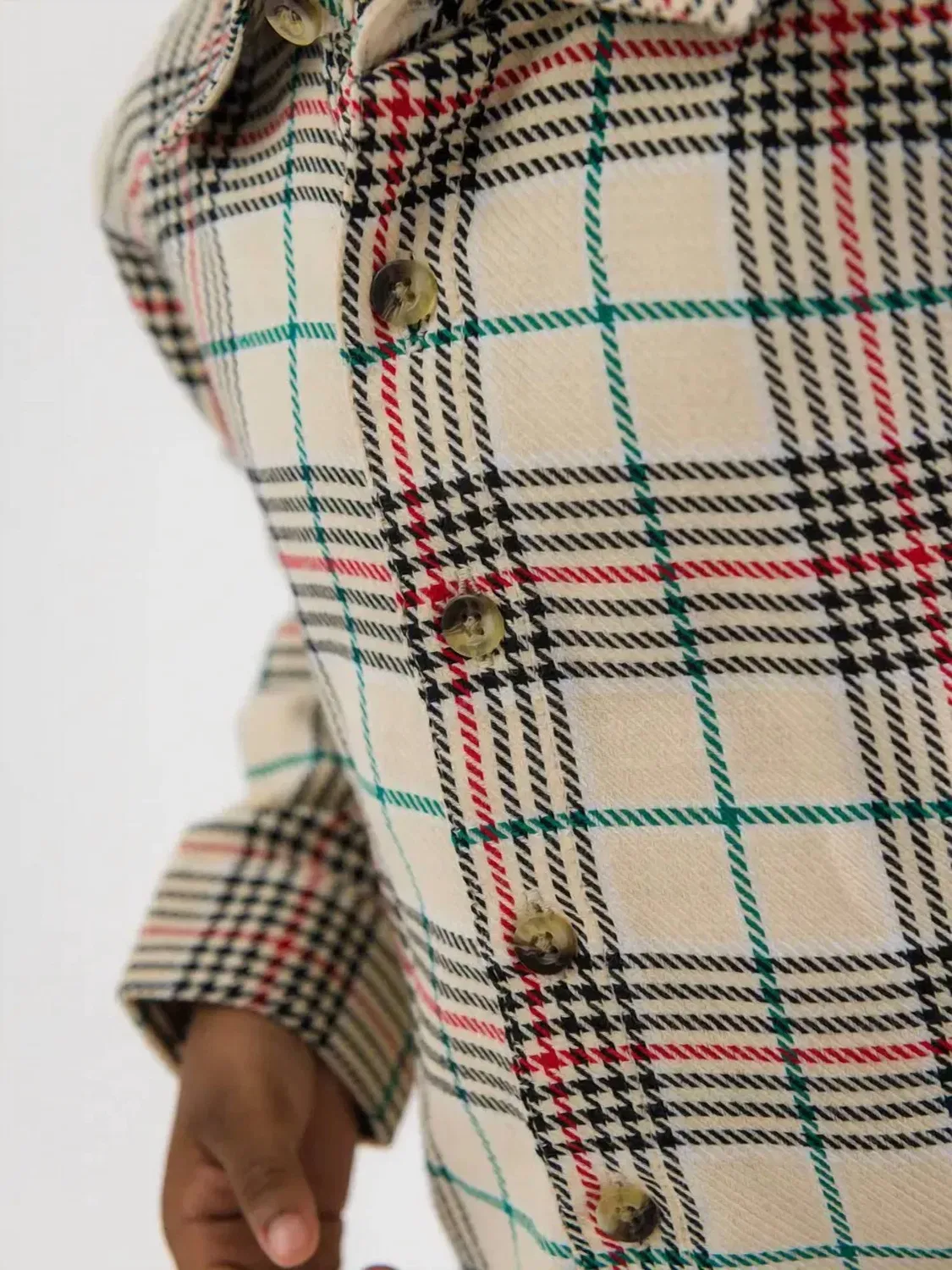 Детская рубашка с длинным рукавом в клетку Tannen Plaid RuffleButts, Tannen Plaid — фото 3