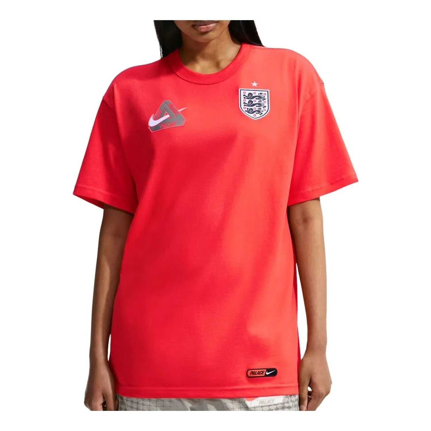 Мужская футболка с принтом Nike x England x Palace Cryoshot Light Crimson, оранжевый