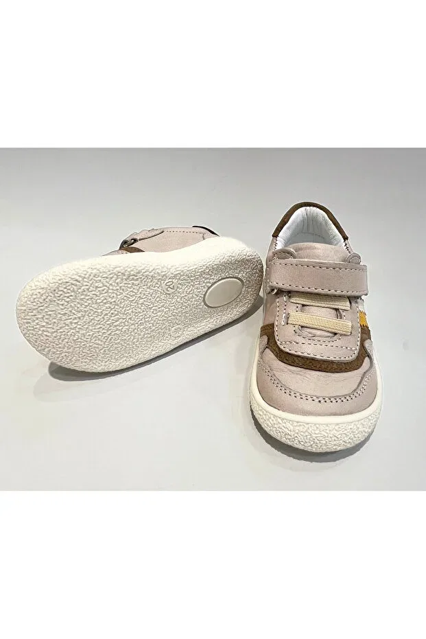 Детские туфли для девочек кожаные Basics Lepi Kids, Stone — фото 2