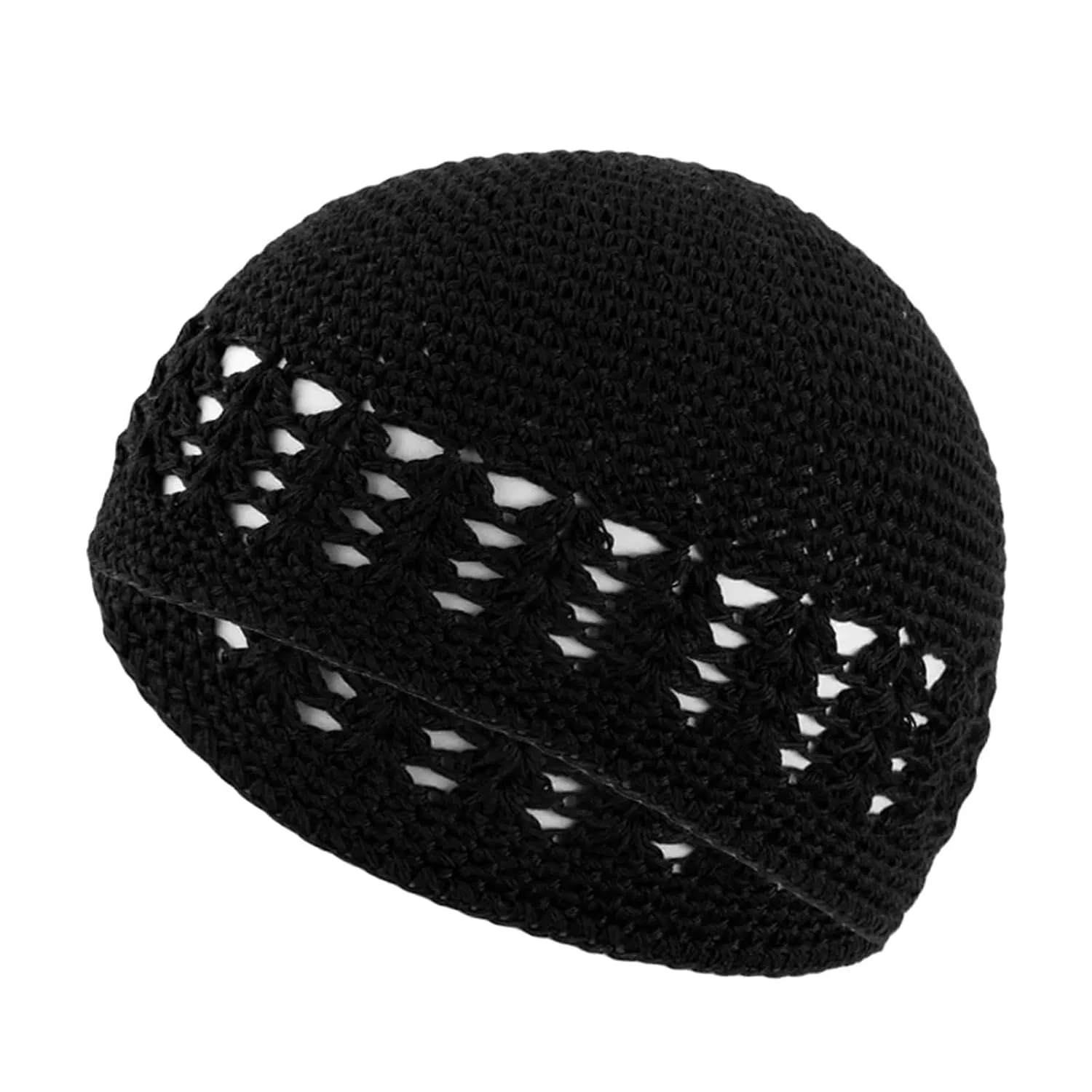 Шапочка для душа вязаная крючком 6 шт, Black Quxetlryz