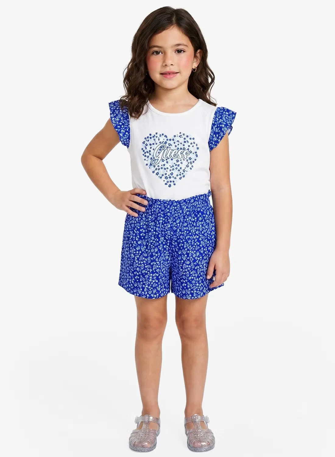 Комплект футболки и шорт Guess, белый