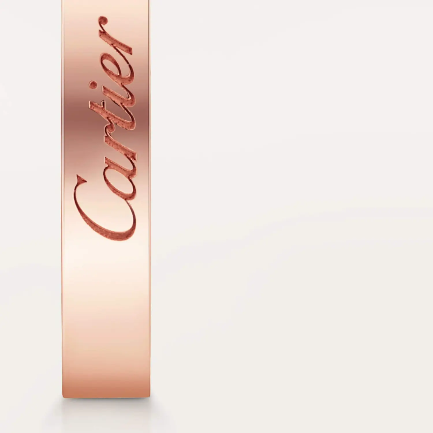 Кольцо Cartier C de Cartier Wedding Flat, 4 мм, розовое золото — фото 4