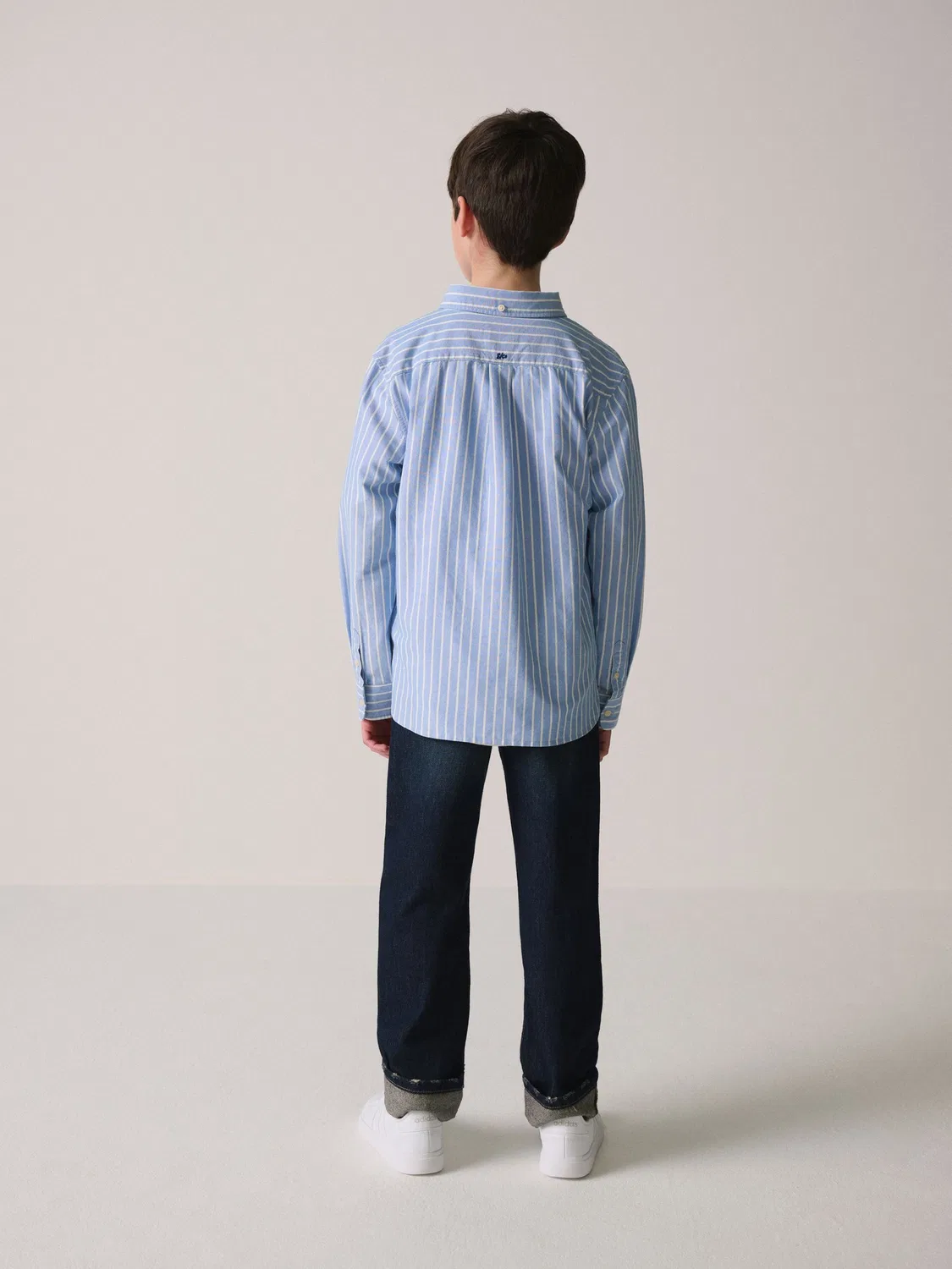 Рубашка с вышивкой Superdry Blue Stripe, Синяя полоска — фото 2