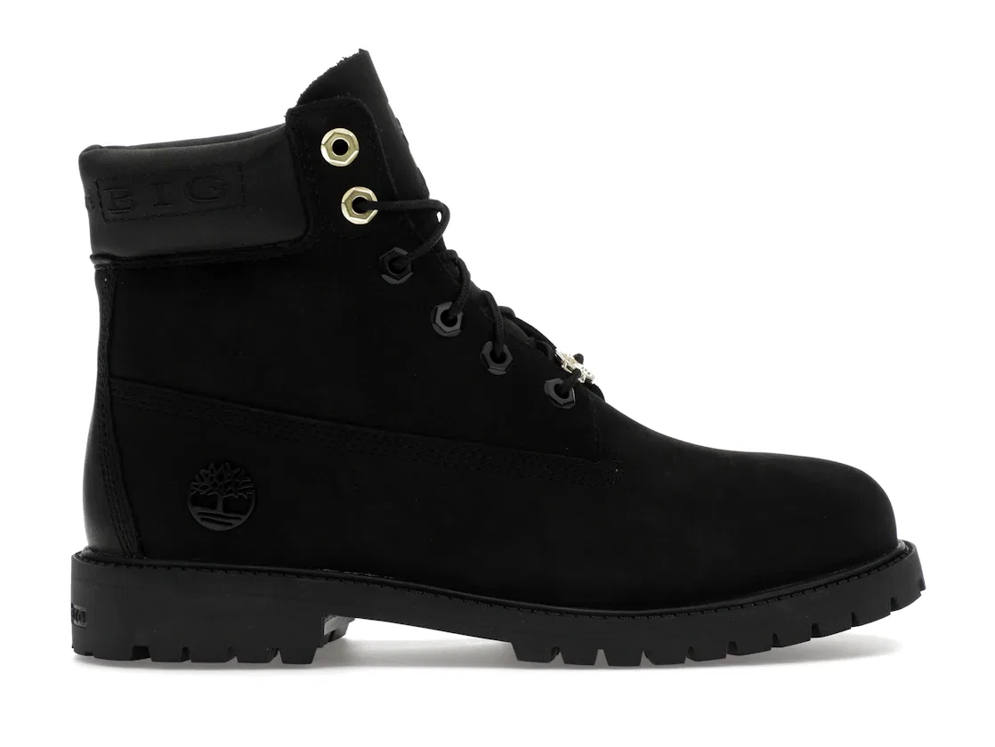 Детские ботинки с высоким берцем The Notorious B.I.G. Timberland, Black/Gold